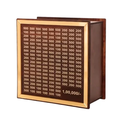 ₹1,00,000 Money Saving Box, Wooden Saving Bank for Smart savings