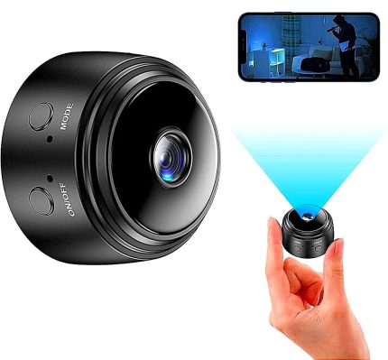WiFi Spy Camera Hidden for Home Outdoor High HD Focus Spy Magnet Mini Live Stream Night Vision IP Wireless 1080P Audio Video Hidden Indoor Nanny Camera for Home Offices Security Multicolor.
